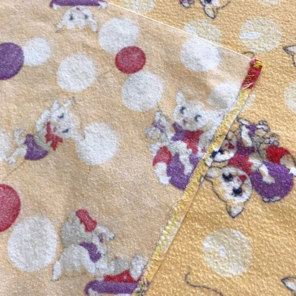 Vintage Flannel Baby Blanket Crib Sheet Nostalgic 80s 90s Kids - Picture 4 of 4